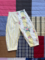 Pantalon enfant rayures fleurs