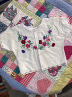 Blouse lin brodé - Pièce unique