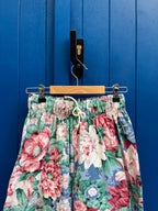 Pantalon barrel fleurs