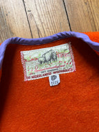 Veste sans manches oversize laine carreaux - Pièce unique
