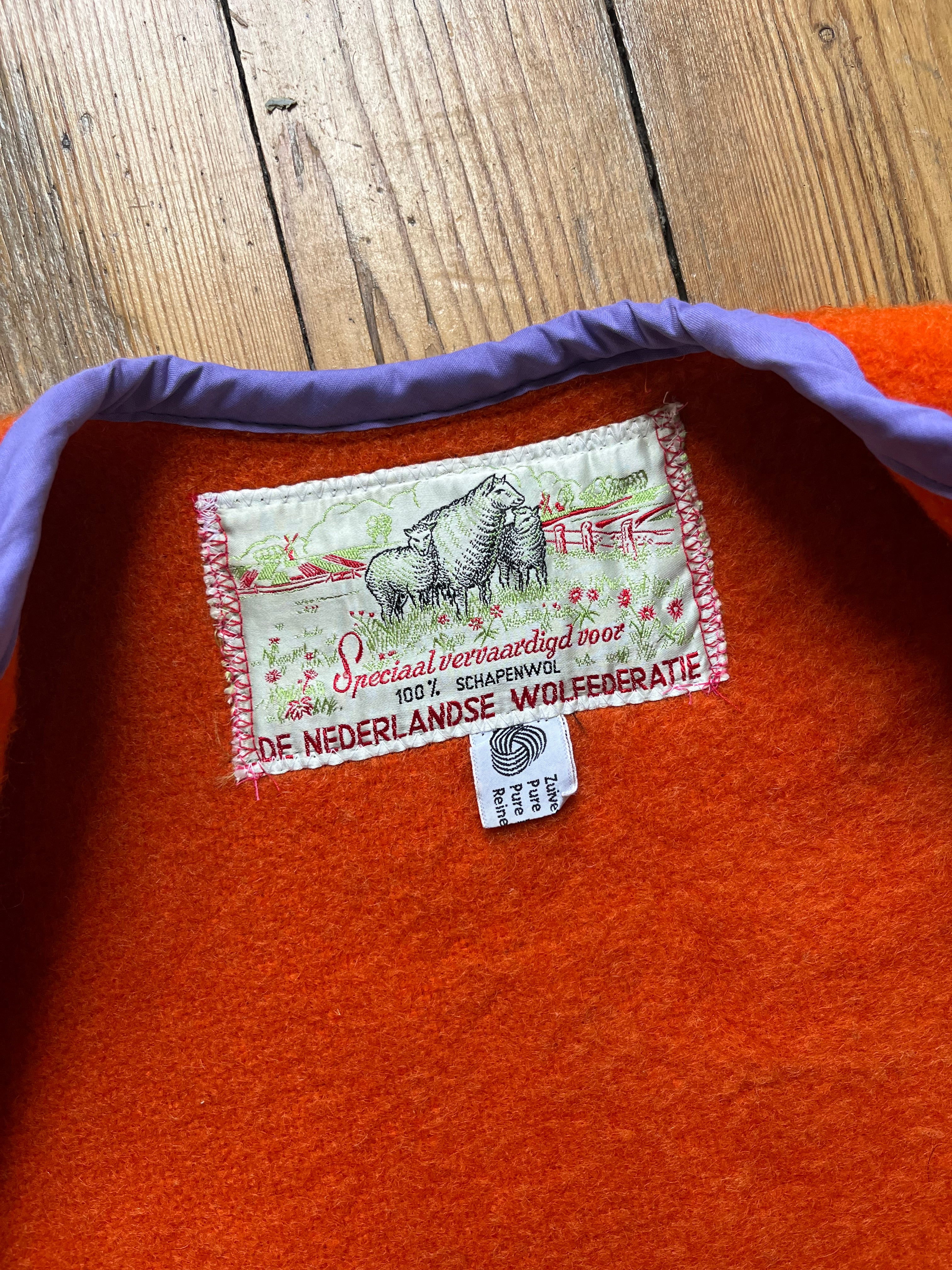 Veste sans manches oversize laine carreaux - Pièce unique