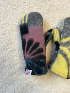 Moufles upcyclées multicolore