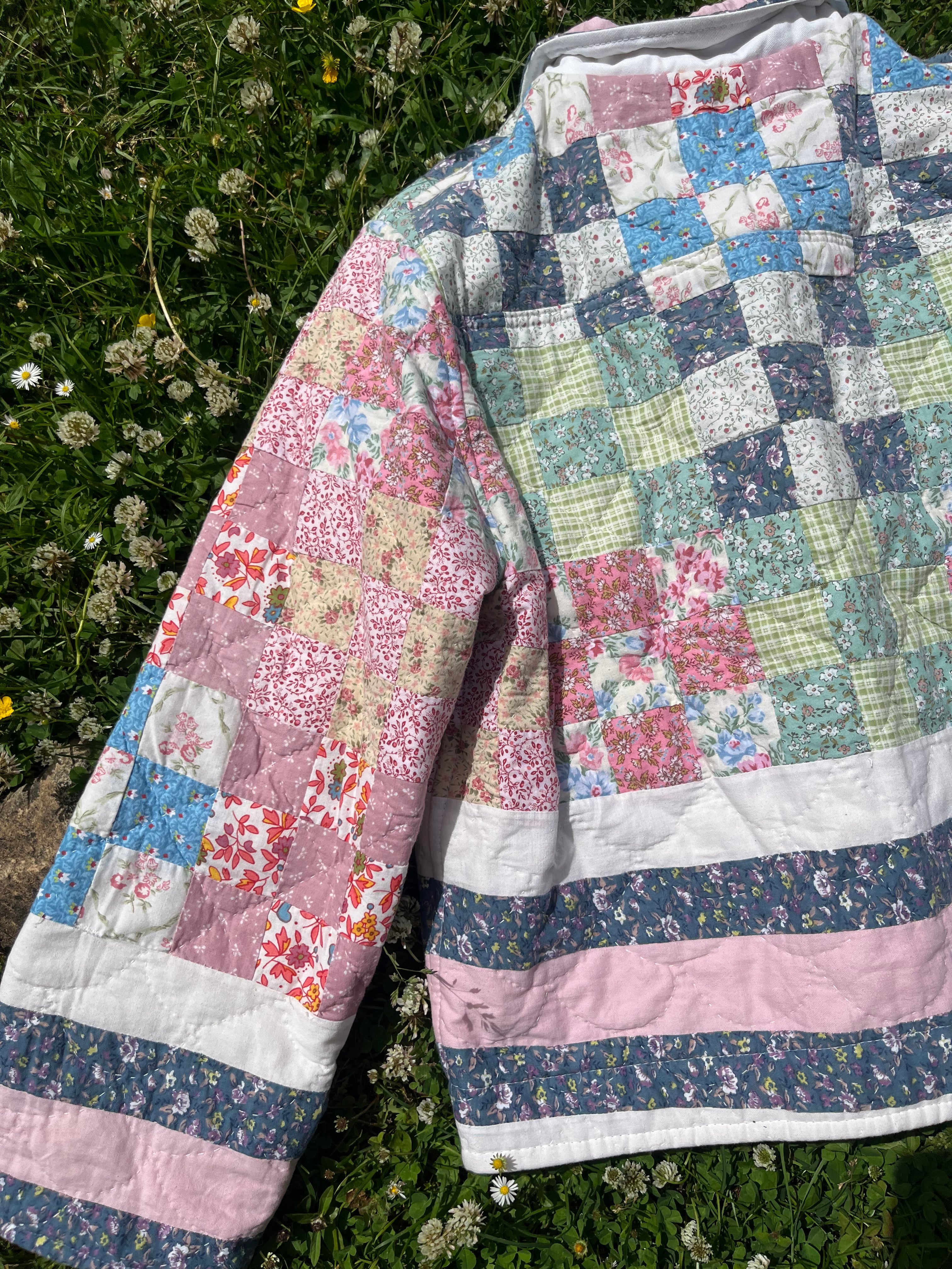 Veste patchwork upcyclée - Pièce unique