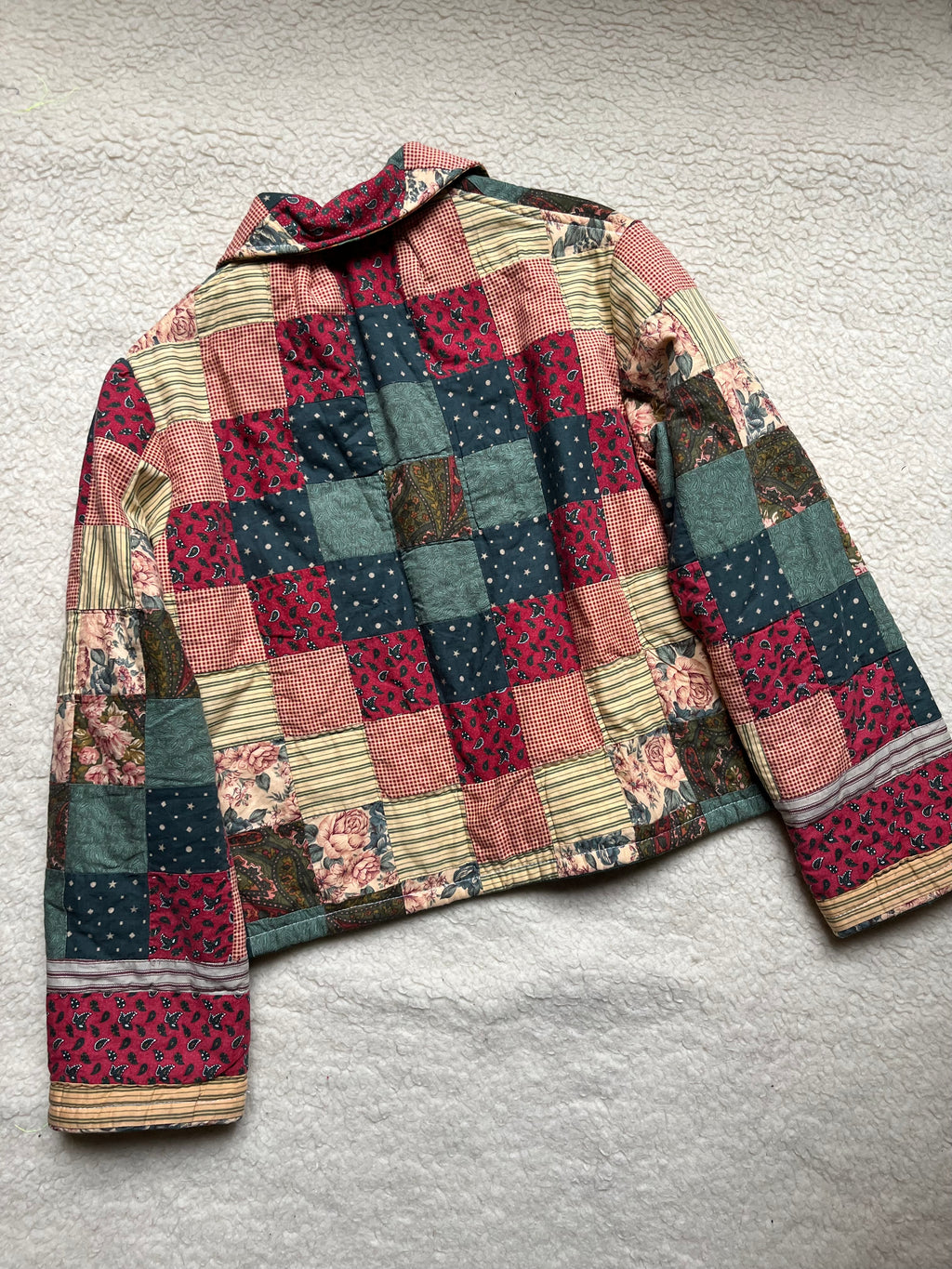 Veste patchwork upcyclée - Pièce unique