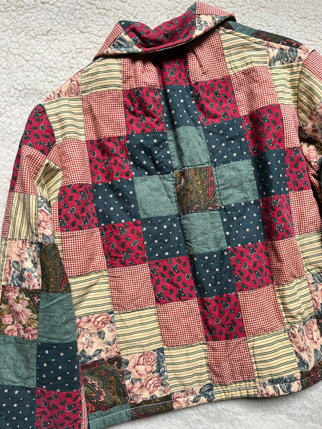 Veste patchwork upcyclée - Pièce unique