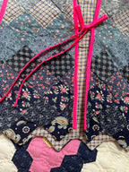 Veste sans manches patchwork réversible - Pièce unique