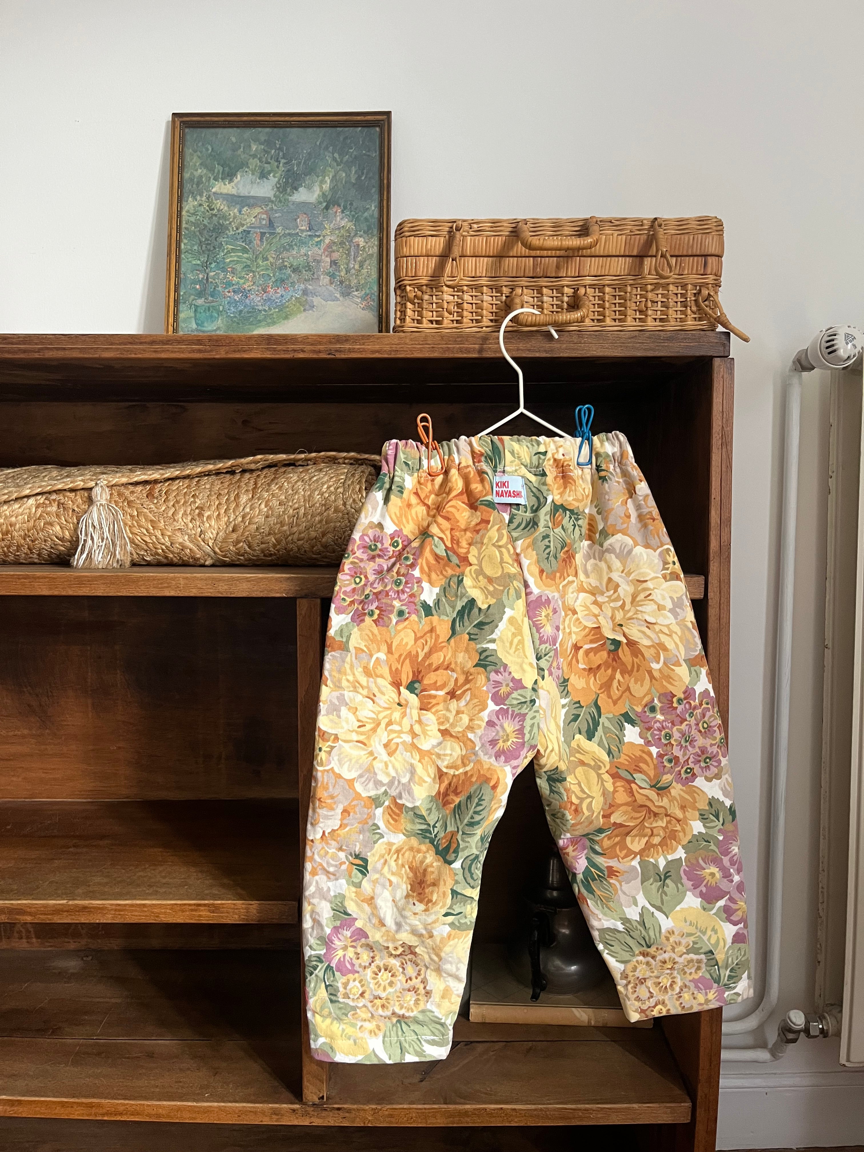 Pantalon enfant à fleurs