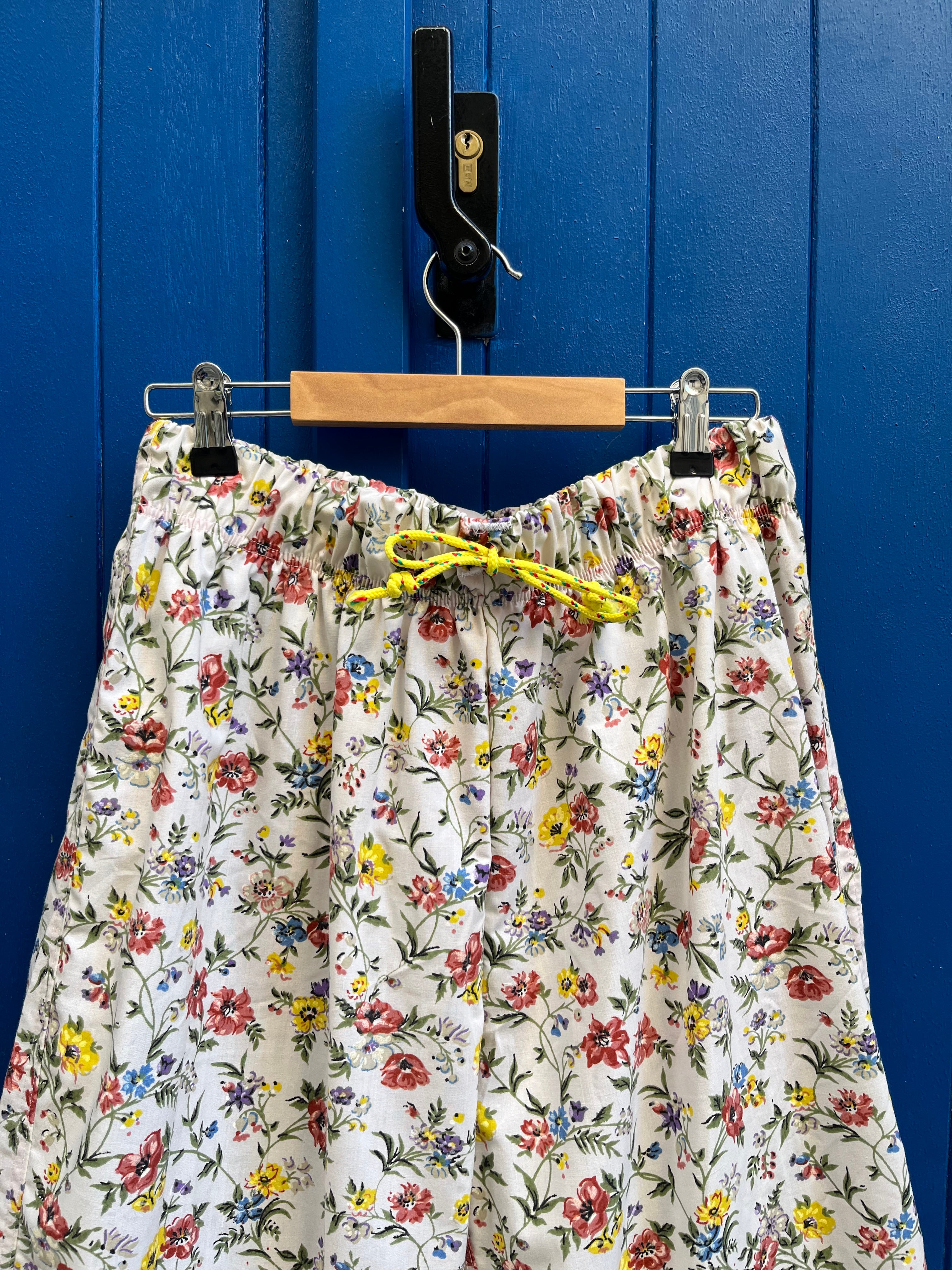 Pantalon barrel fleurs