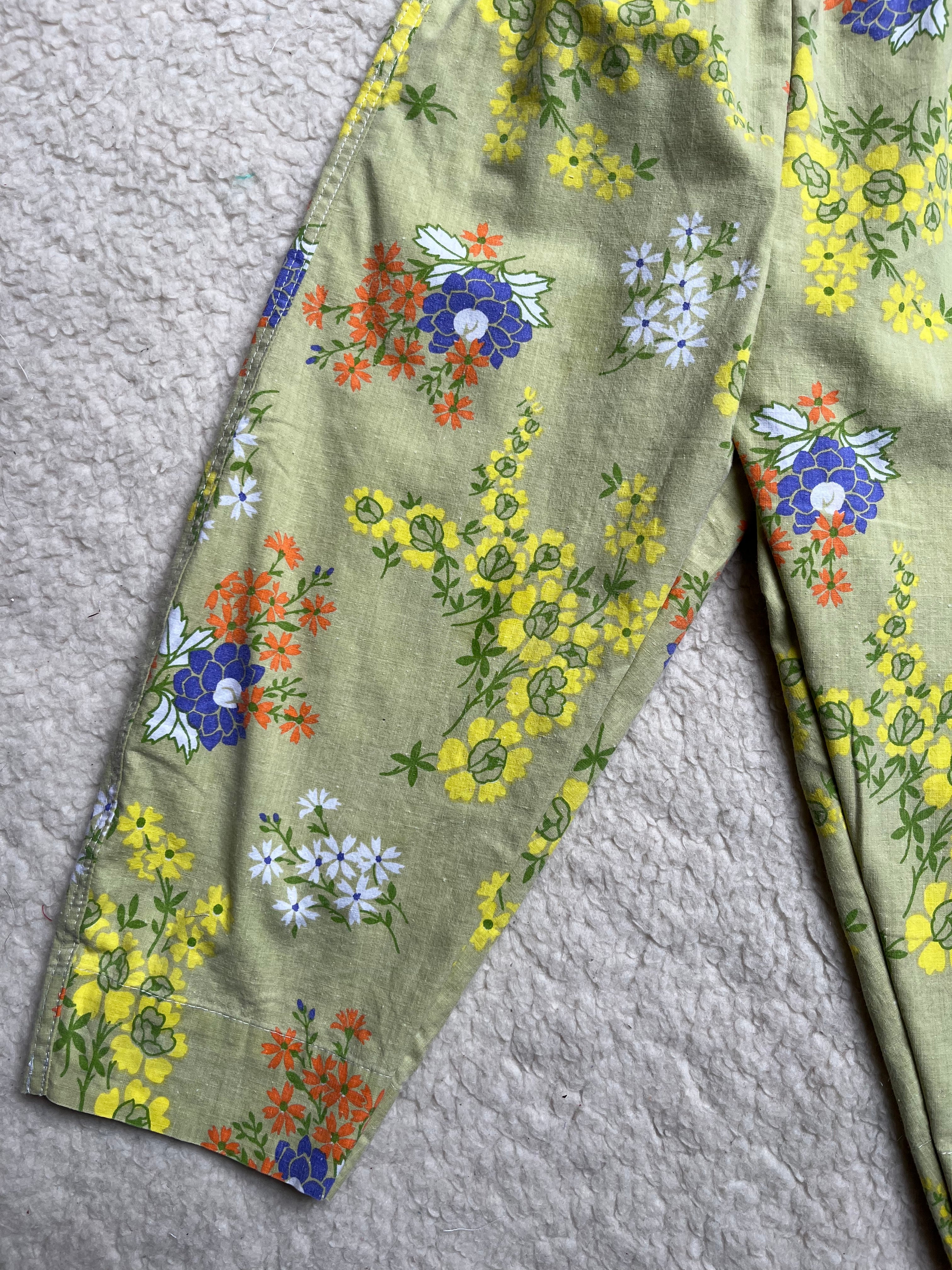 Pantalon enfant à fleurs