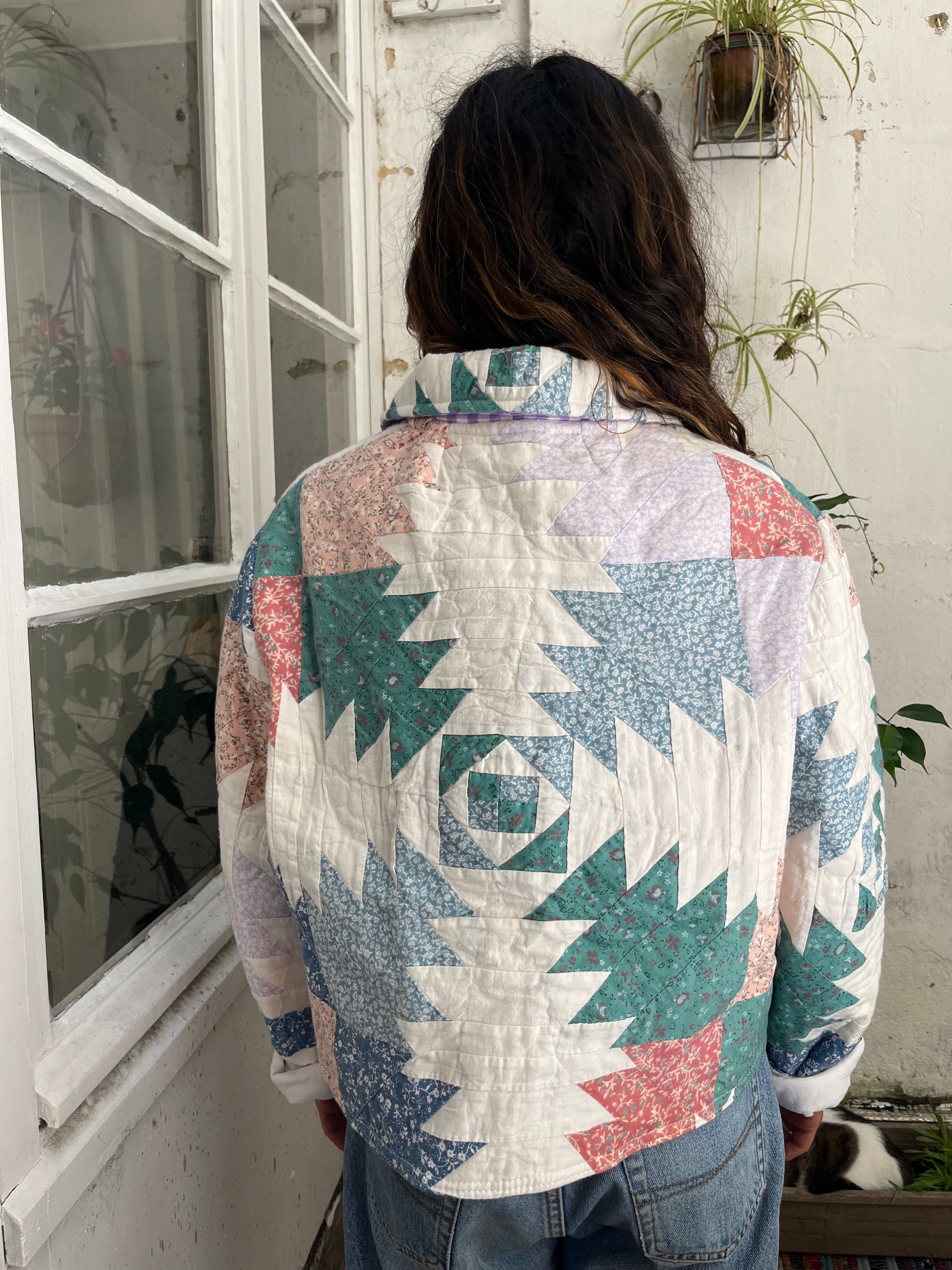 Veste patchwork upcyclée - Pièce unique