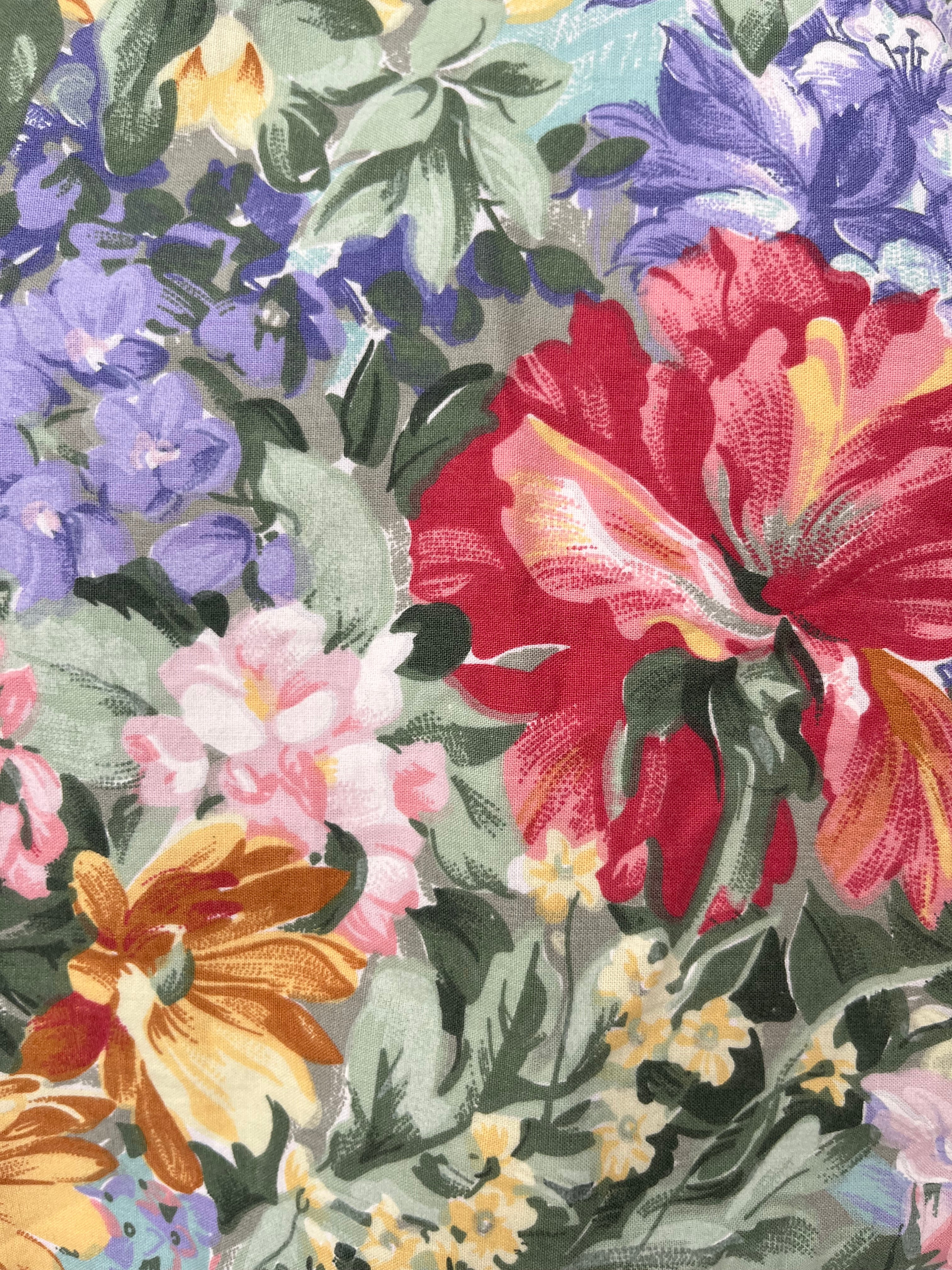 Débardeur fleurs upcyclé - Pièce unique