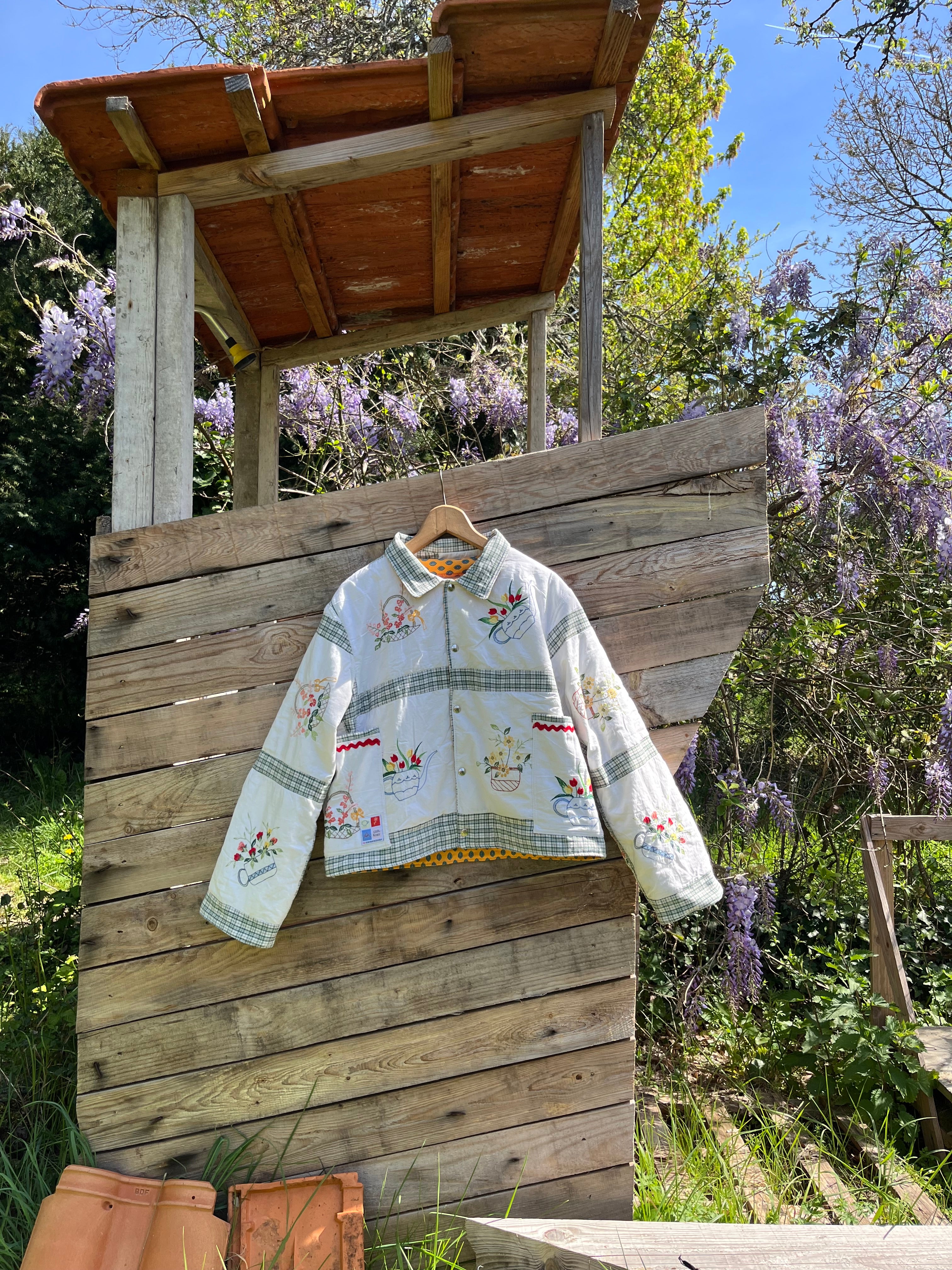 Veste patchwork upcyclée - Pièce unique