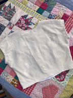 Blouse lin brodé - Pièce unique