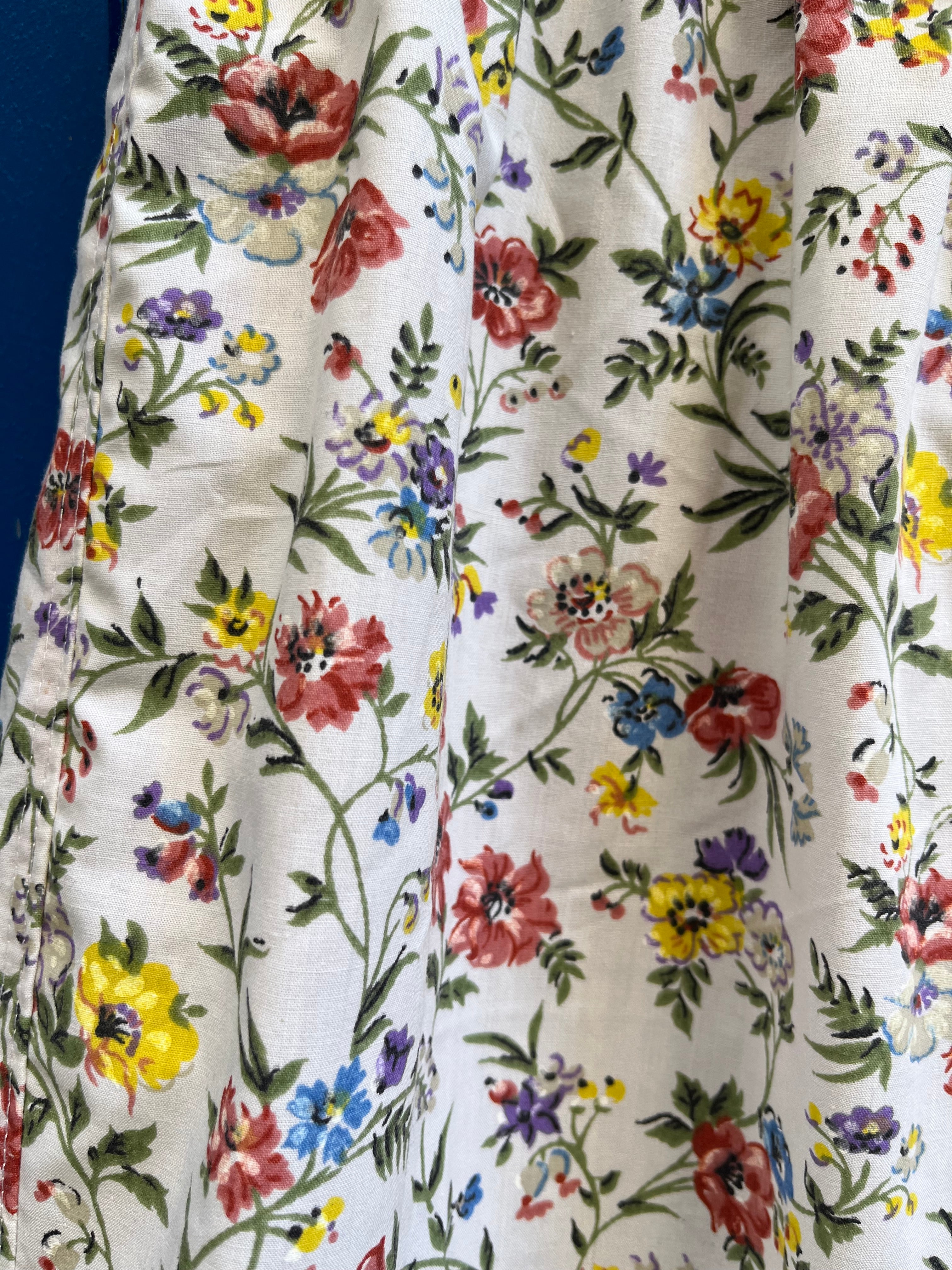 Pantalon barrel fleurs