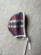 Béguin adulte upcyclé en laine & polaire – Pièce unique