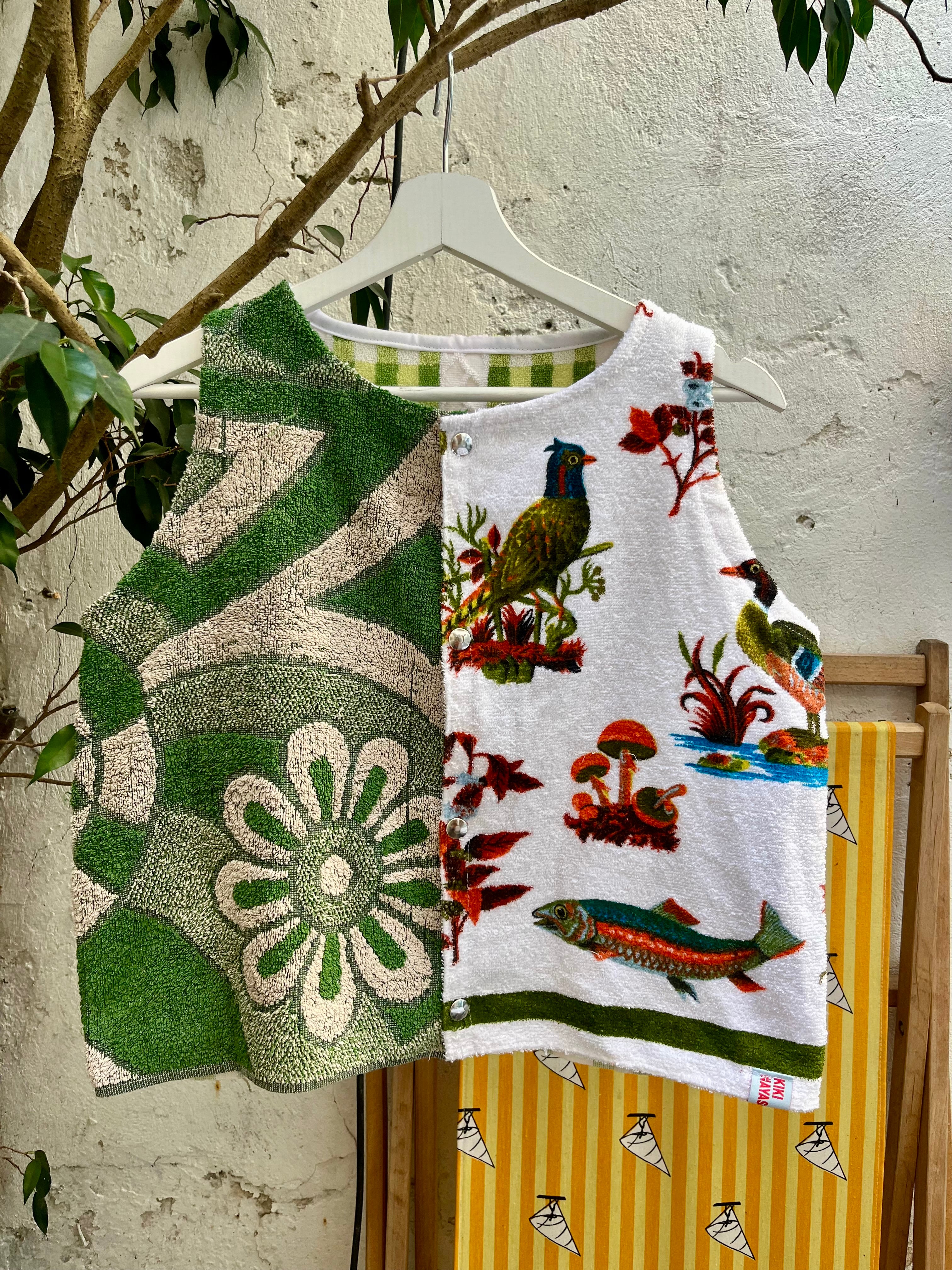 Top en éponge vintage  - Pièce unique