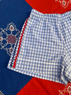 Mini Short Vichy croquet  – Pièce Unique