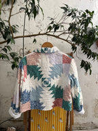 Veste patchwork upcyclée - Pièce unique