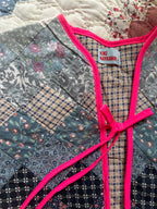 Veste sans manches patchwork réversible - Pièce unique