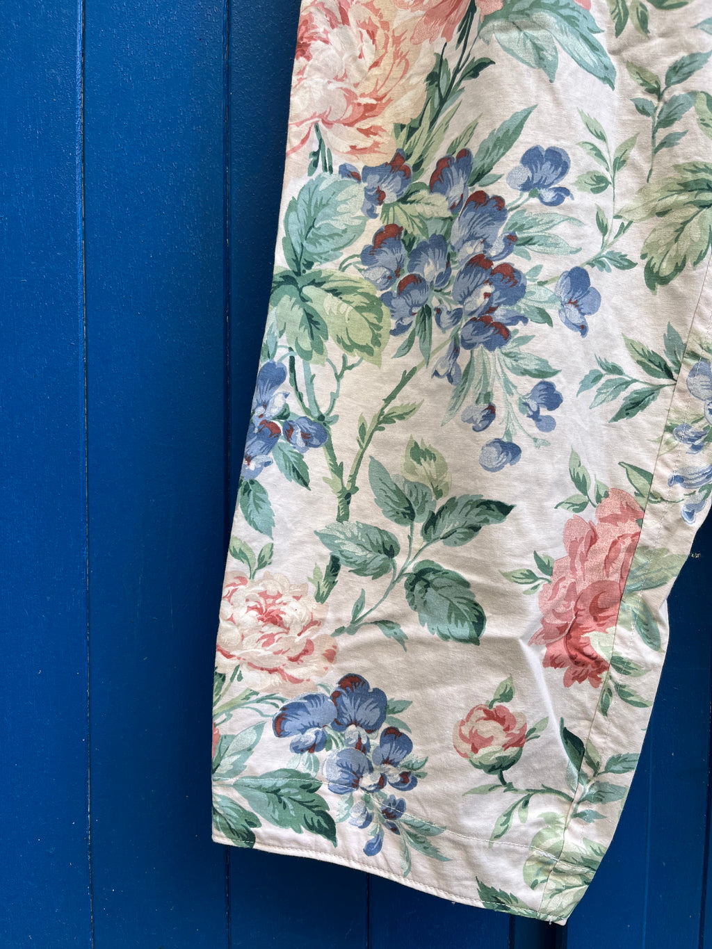 Pantalon barrel fleurs