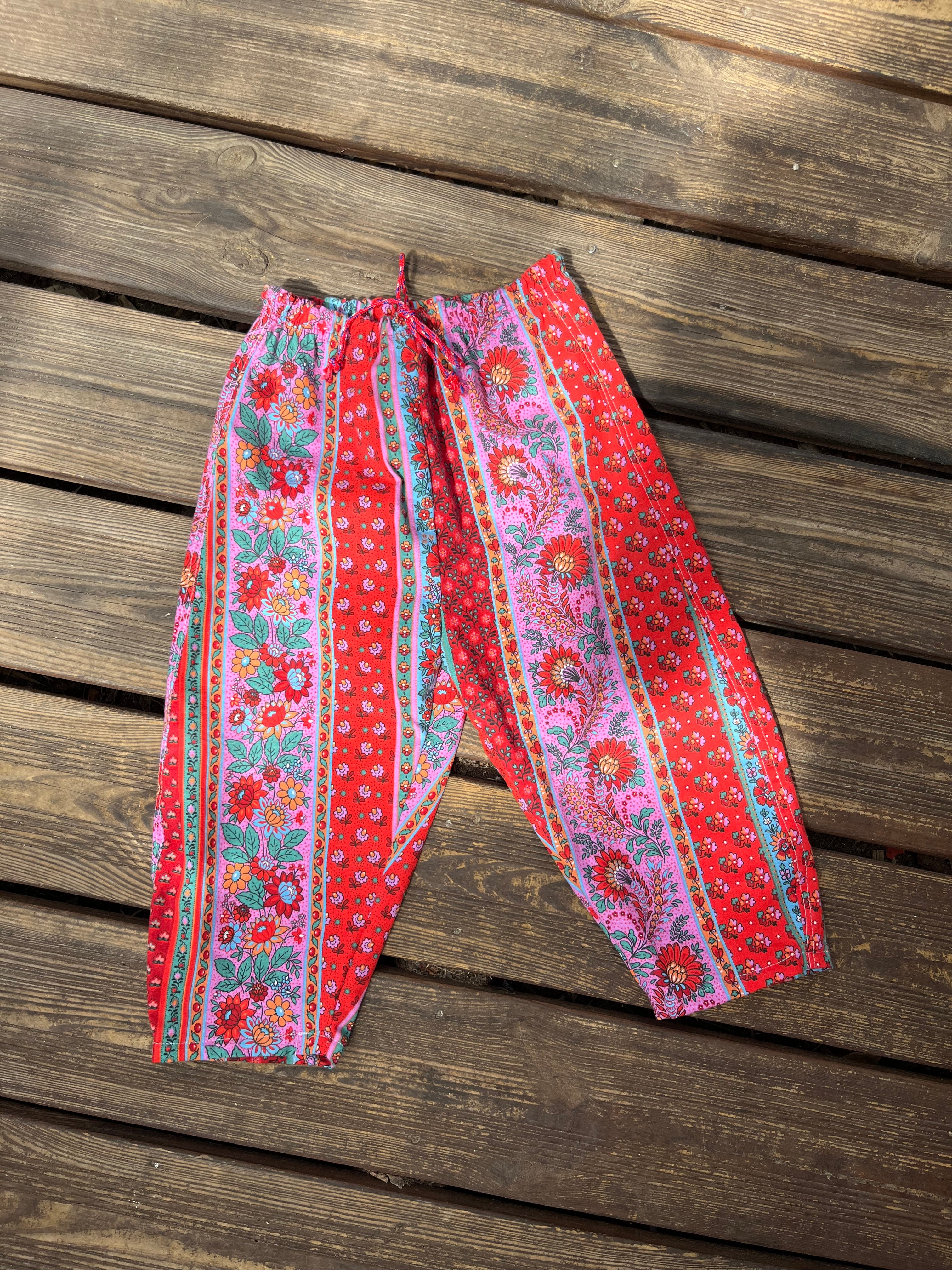 Pantalon enfant à fleurs