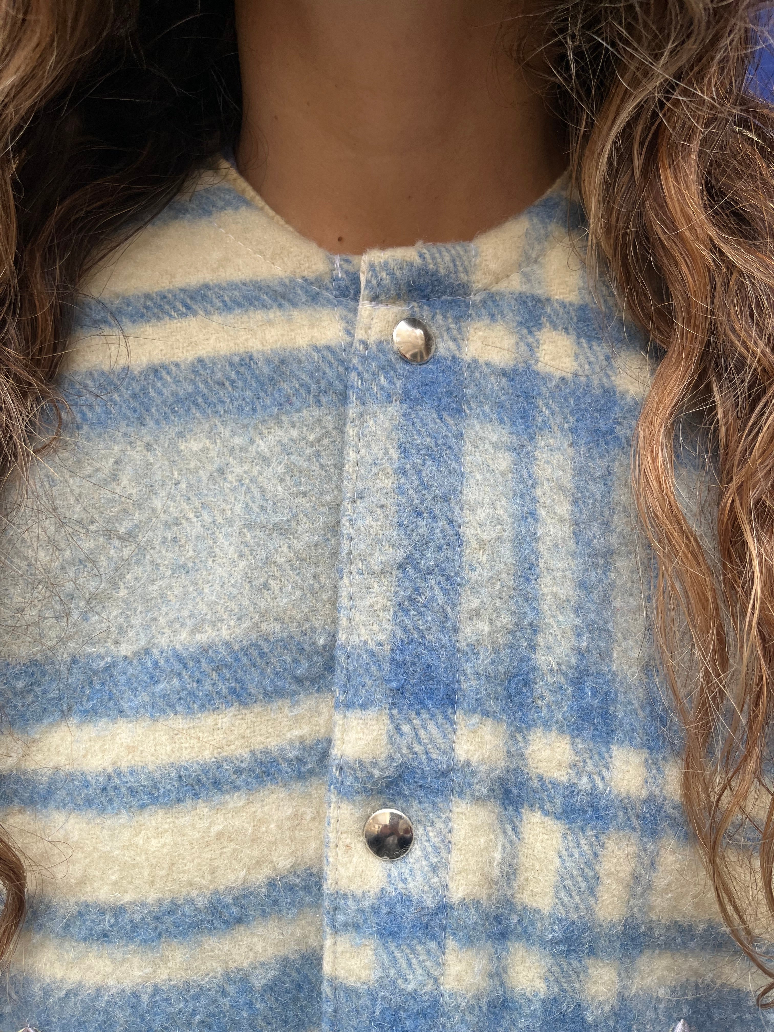 Veste upcyclée  en couverture vintage - Pièce unique