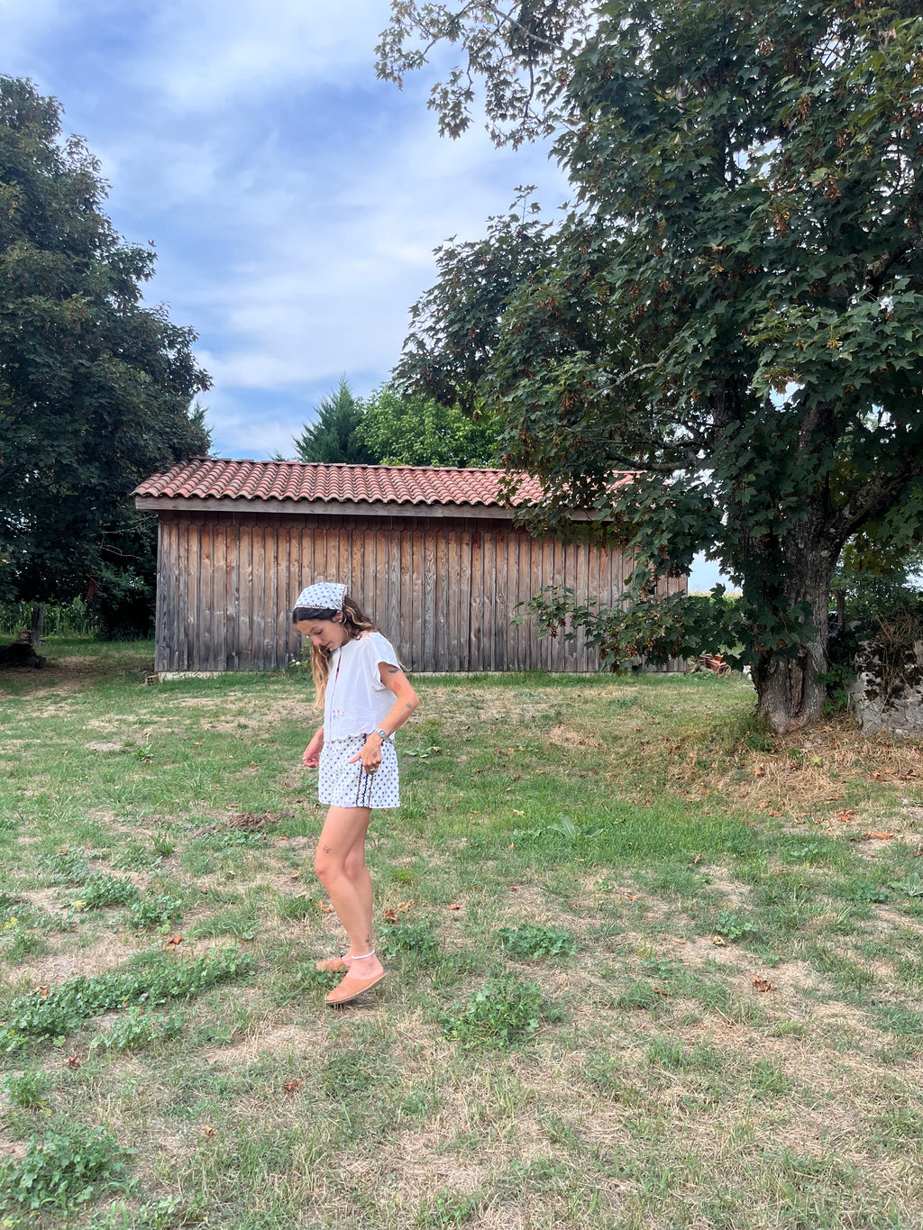 Ensemble short / bandana  – Pièces Uniques