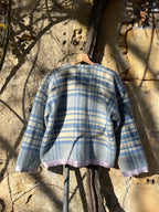 Veste upcyclée  en couverture vintage - Pièce unique