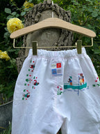 Pantalon enfant brodé
