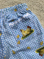 Pantalon vichy poules