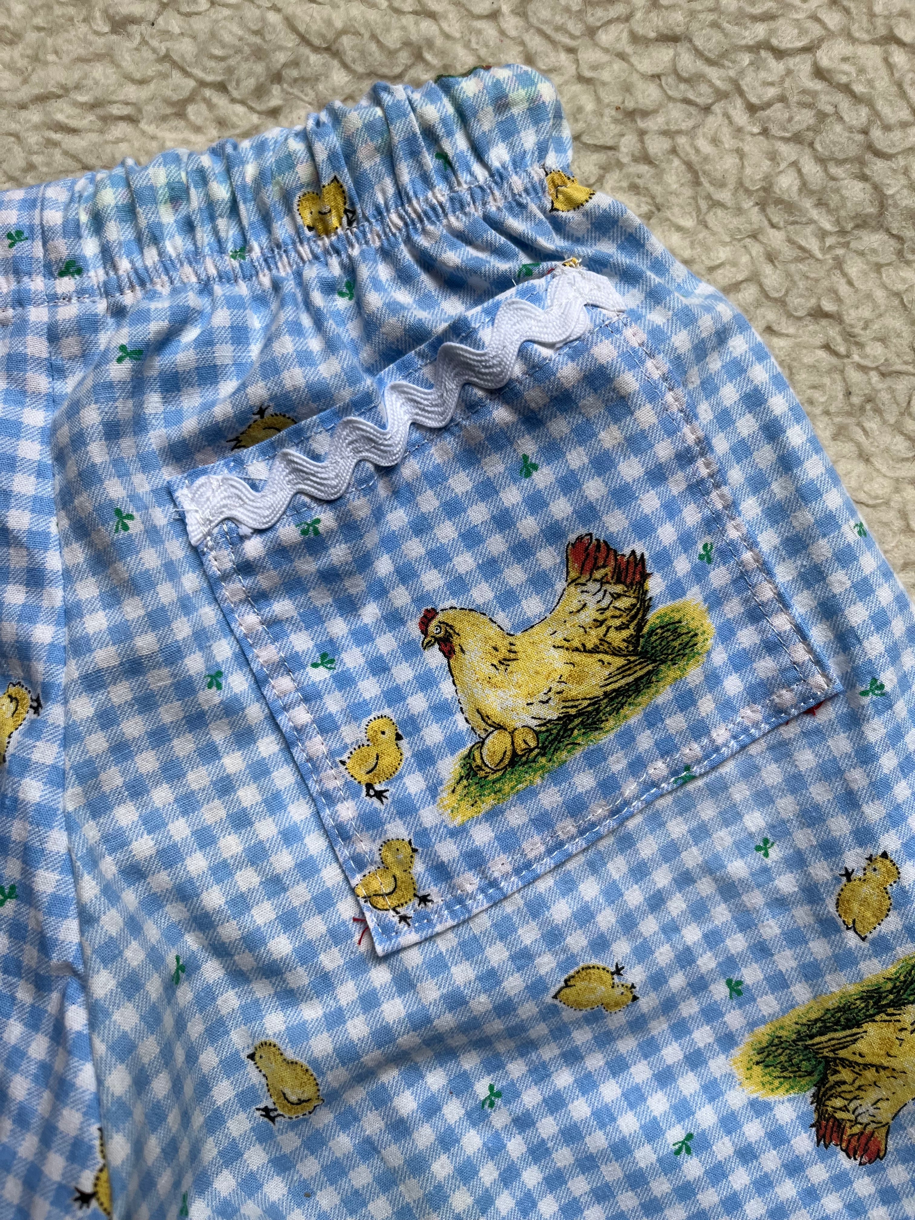 Pantalon vichy poules