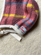 Béguin adulte upcyclé en laine & polaire – Pièce unique