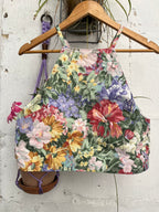 Débardeur fleurs upcyclé - Pièce unique