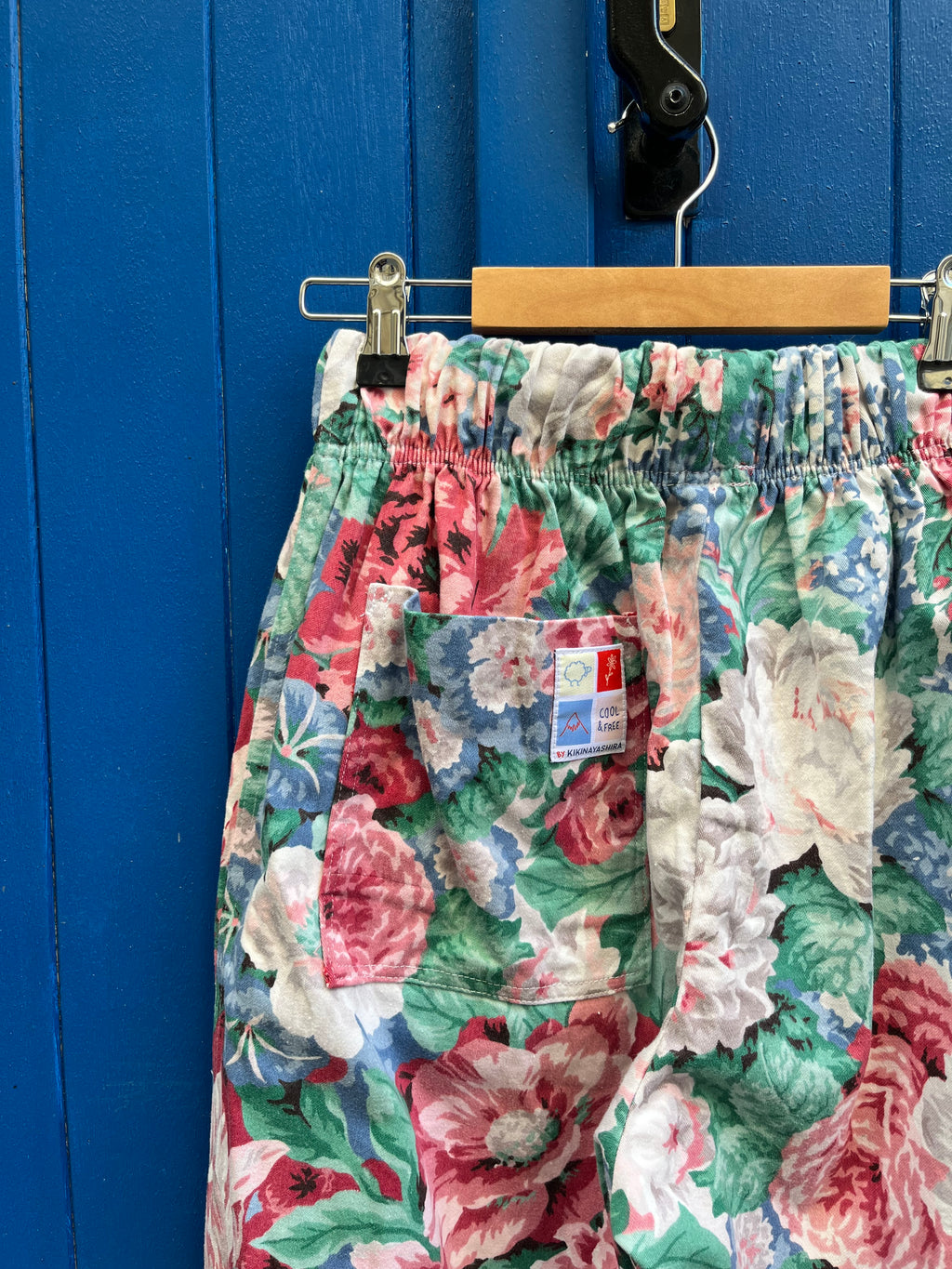 Pantalon barrel fleurs