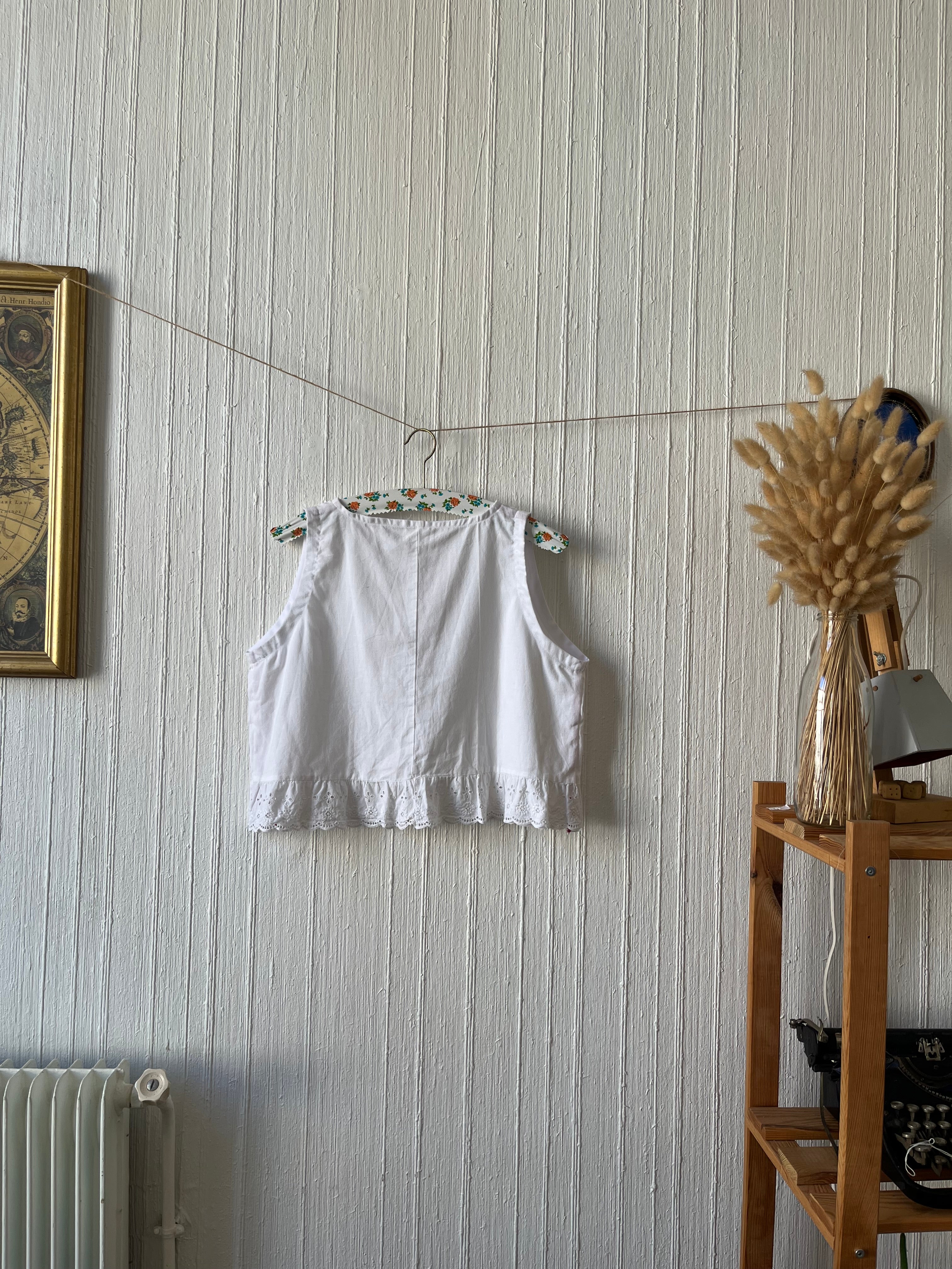 Top broderies anglaise - Fait main