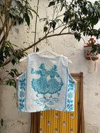 Top en éponge vintage  - Pièce unique