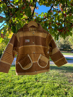 Veste laine carreaux enfant