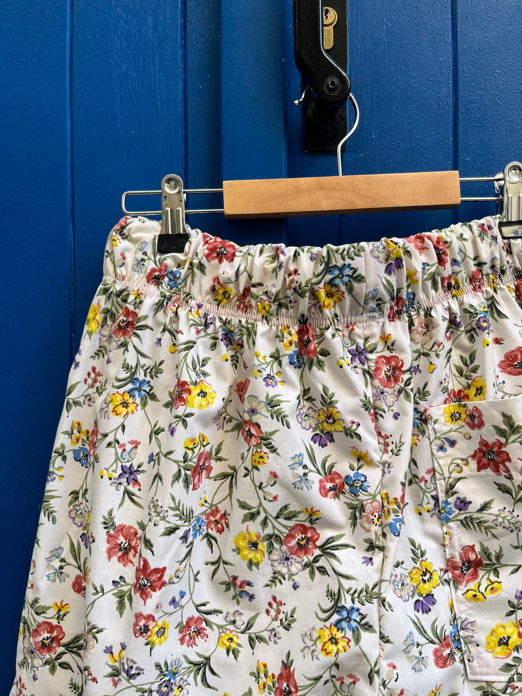 Pantalon barrel fleurs