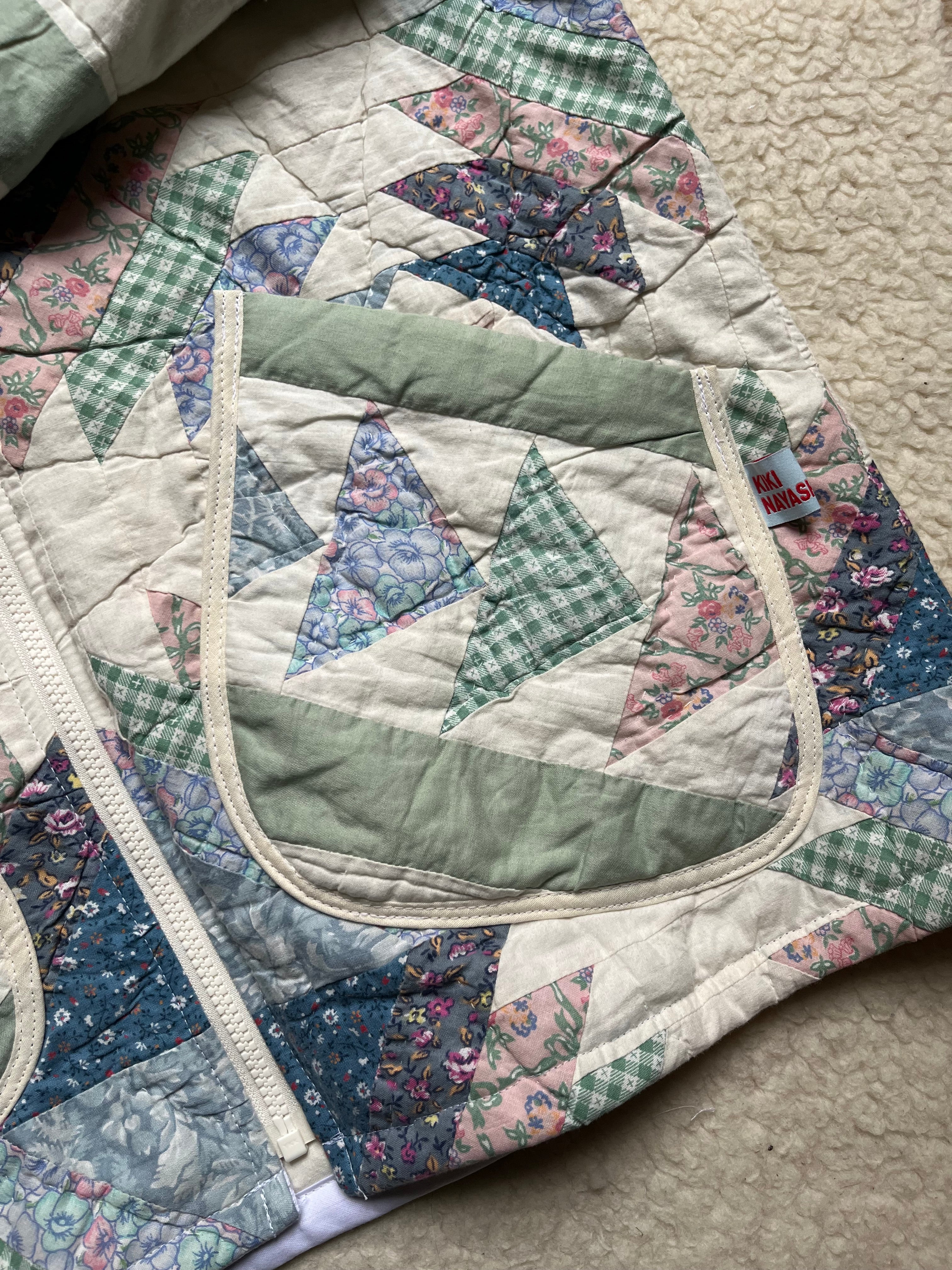 Veste patchwork upcyclée - Pièce unique