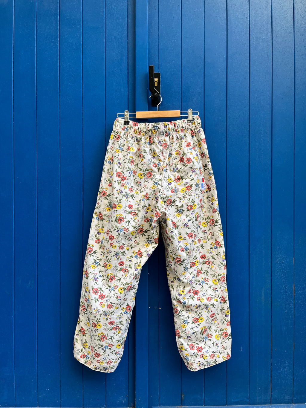Pantalon barrel fleurs