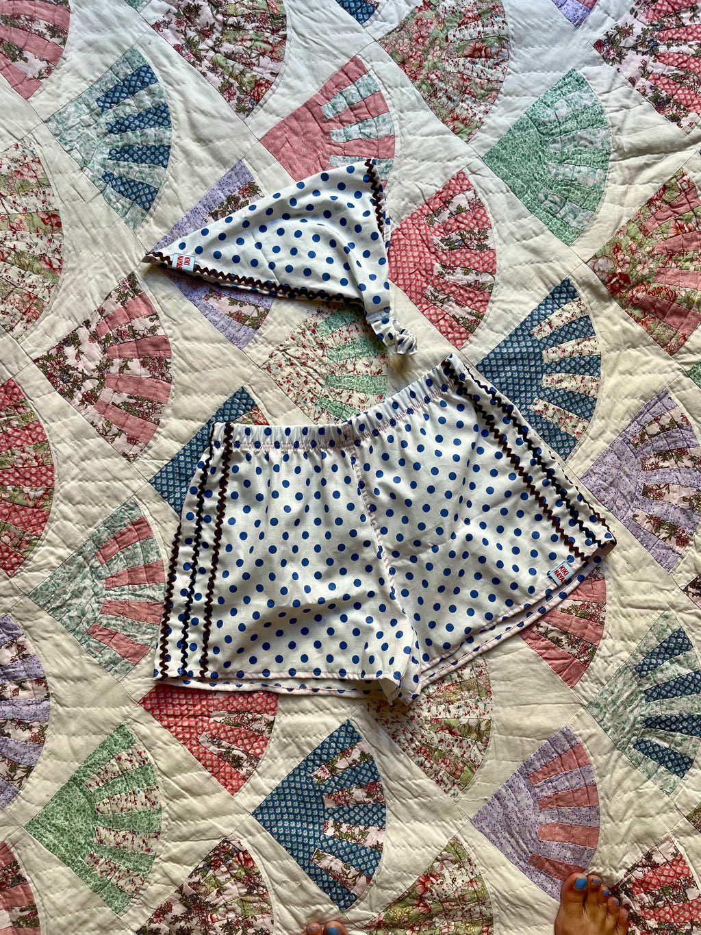 Ensemble short / bandana  – Pièces Uniques