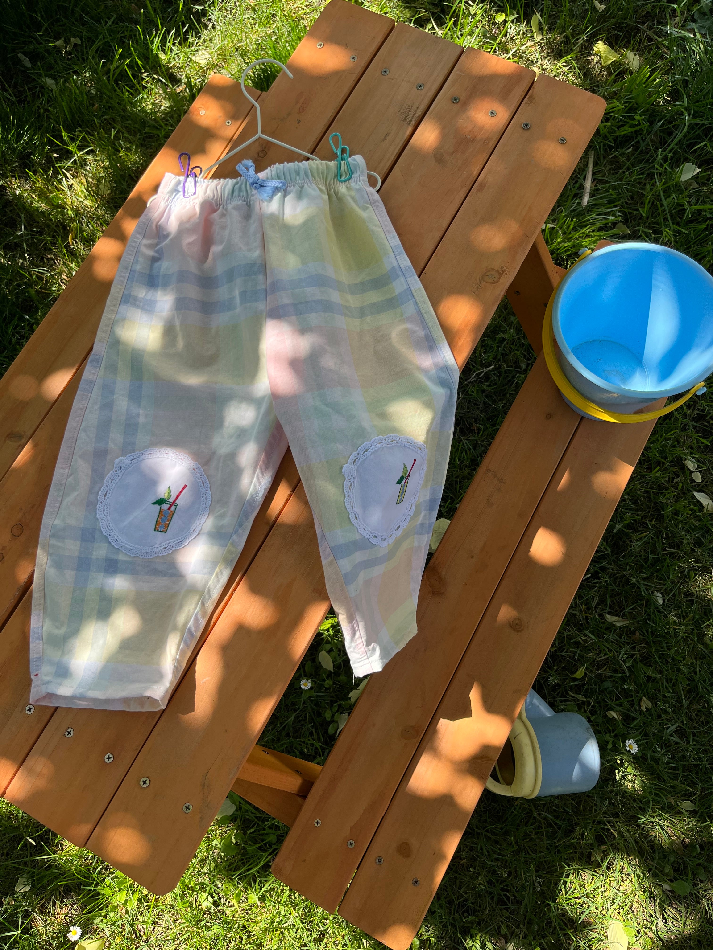 Pantalon enfant à carreaux