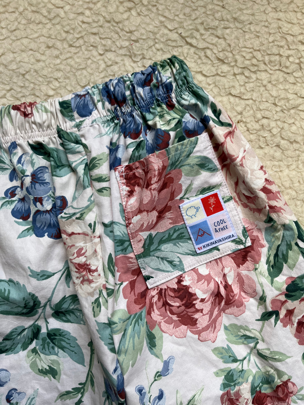 Pantalon enfant à fleurs