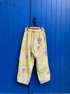 Pantalon barrel fleurs