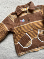 Veste laine carreaux enfant