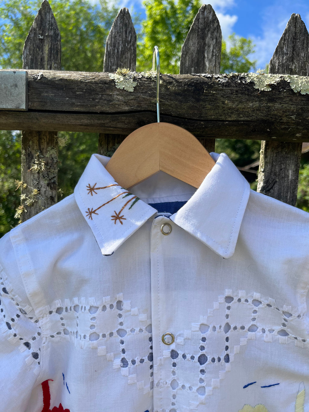 Ensemble brodé poisson enfant