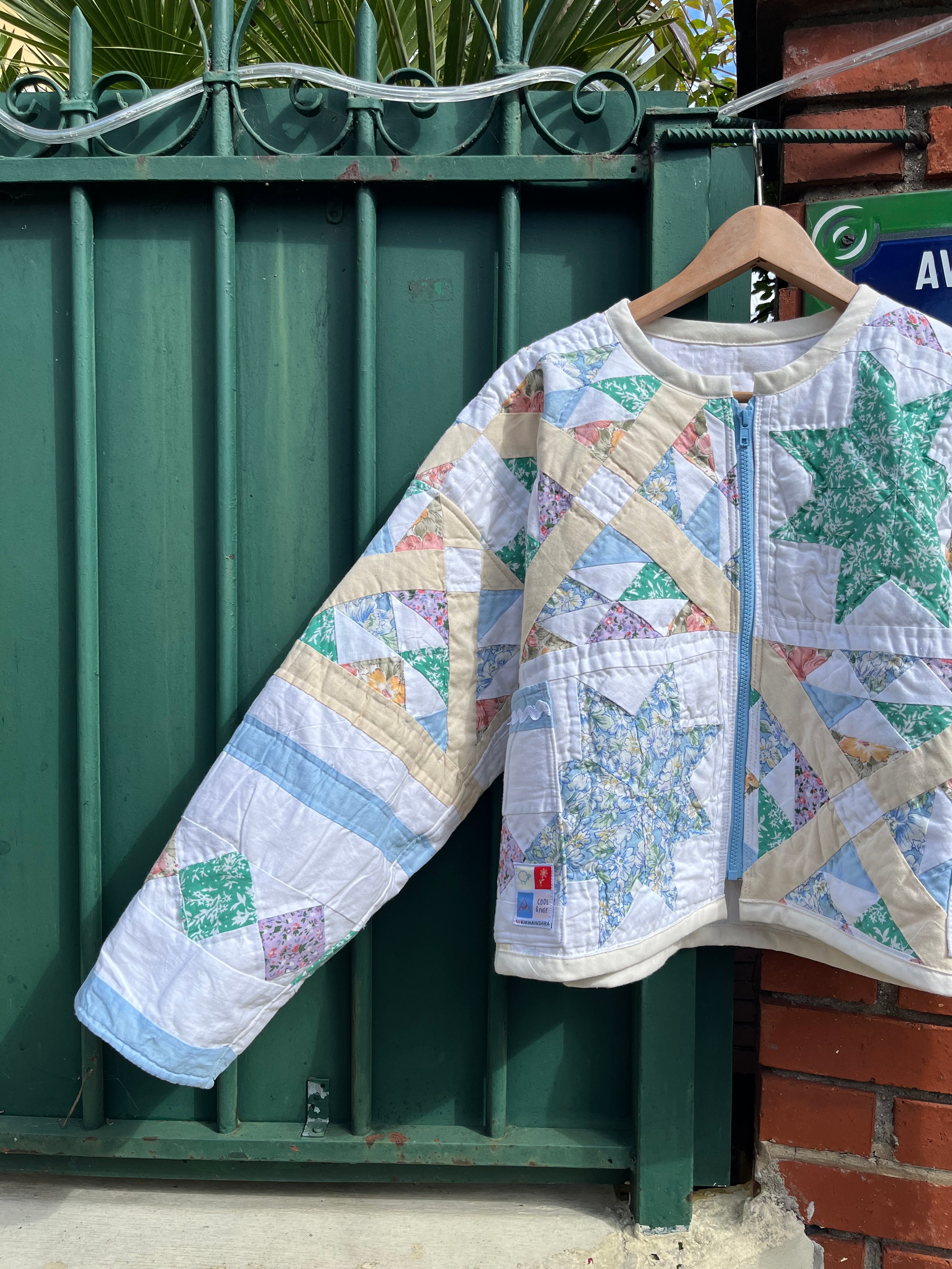 Veste patchwork upcyclée - Pièce unique
