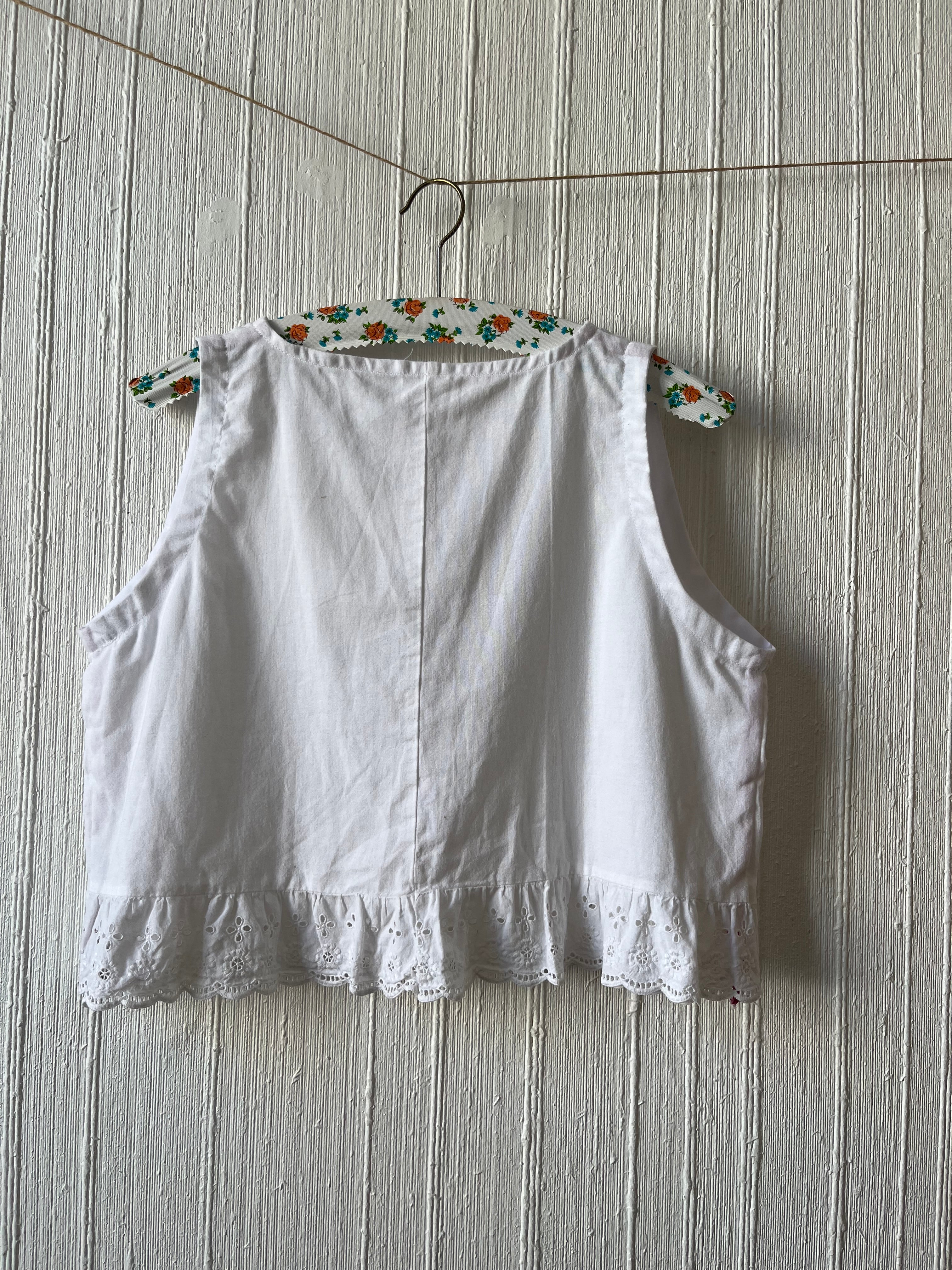 Top broderies anglaise - Fait main