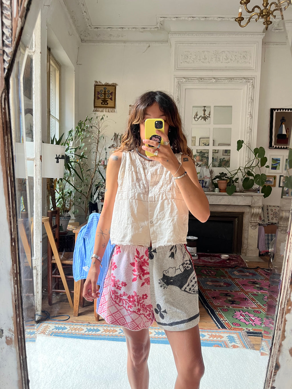 Mini Short éponge vintage – Pièce Unique