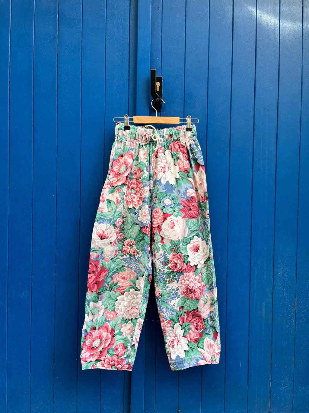 Pantalon barrel fleurs